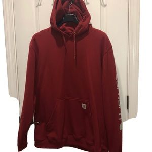 Carhartt Original Fit Red Hoodie Men Tall Size XLT